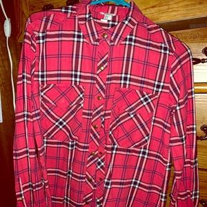 Women’s plaid shirt used